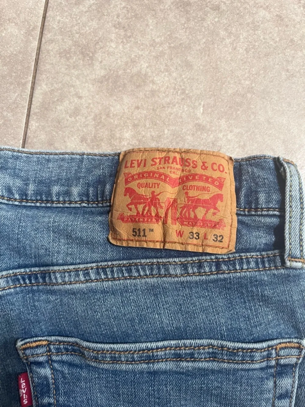 LEVI’S 511 Slim Fit Jeans Men Size W33 L32 Stretch Blue